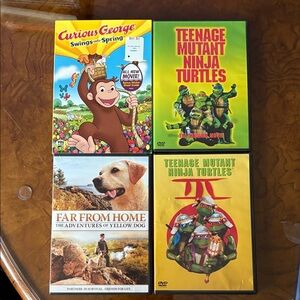 Kid’s Movies - Set of 4 Classic Movie DVDs